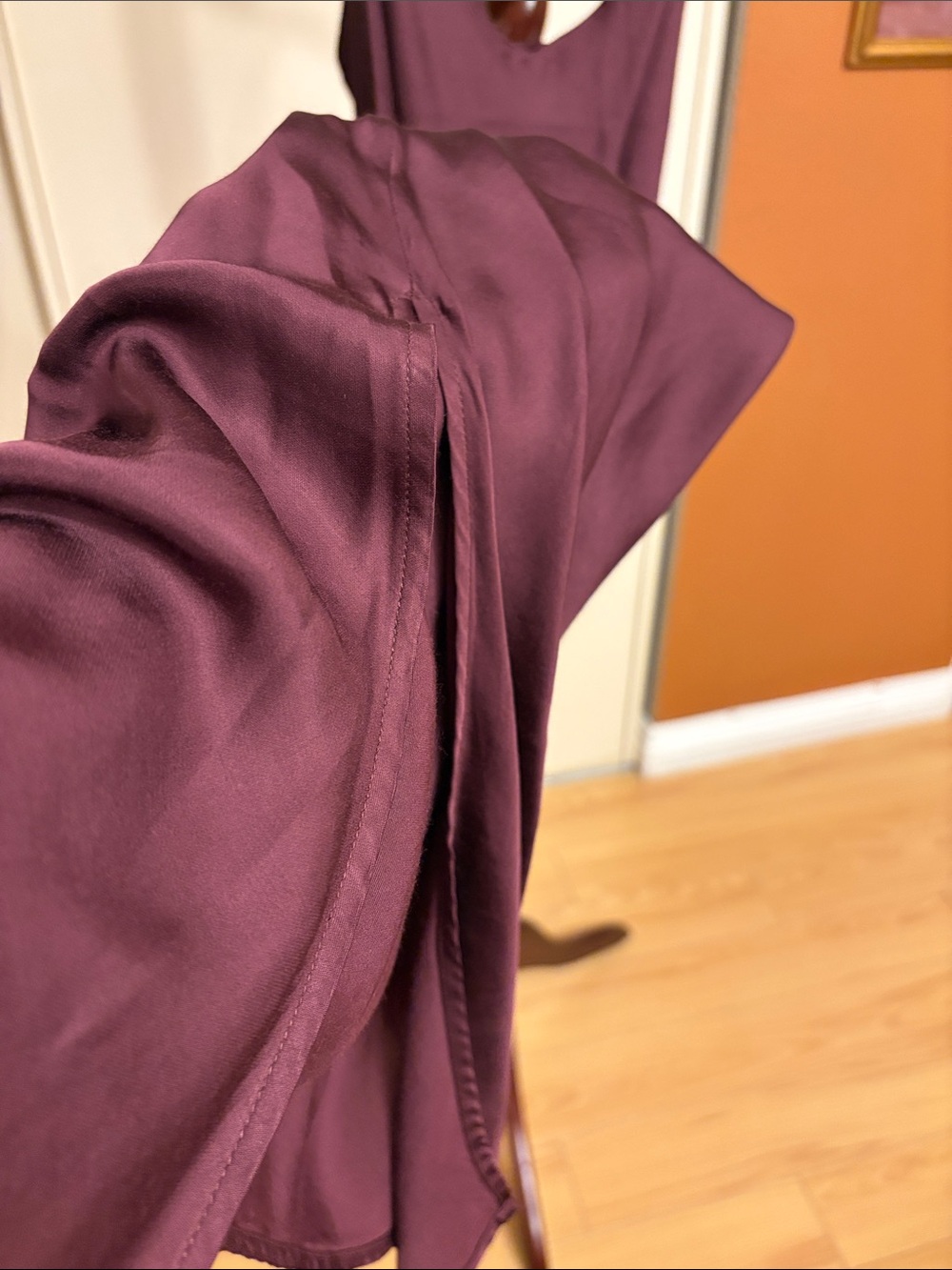 Ag Adriano Goldschmied Plum Silk Slip Dress - Picture 7 of 7